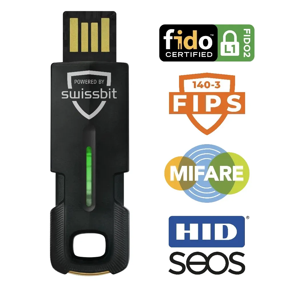 Swissbit iShield Key 2 Pro (USB-A / NFC) - Tray Version