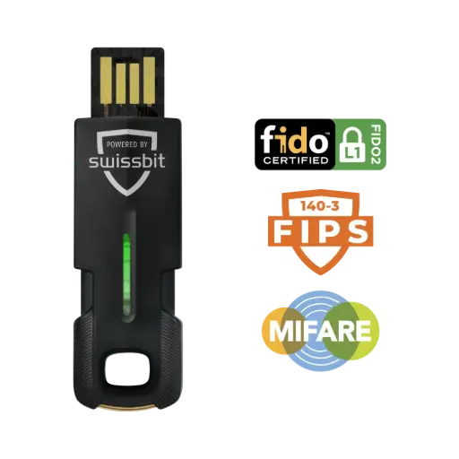 [PK2000IA0000E-2002-1AB-SBT] Swissbit iShield Key 2 FIDO2 (USB-A / NFC) MIFARE